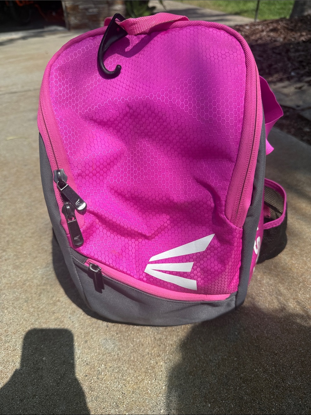 Easton Pink and Gray Sports Backpack